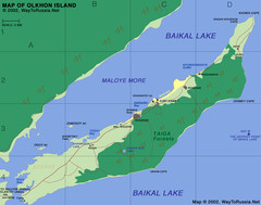 Ol'khon Island Map