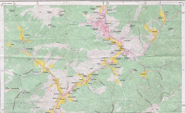 Old Map of Thimphu 1