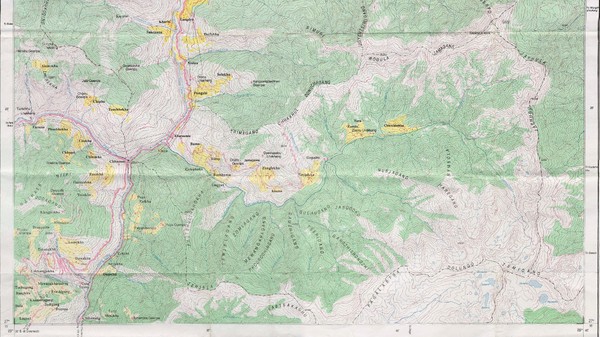 Old Map of Thimphu 2