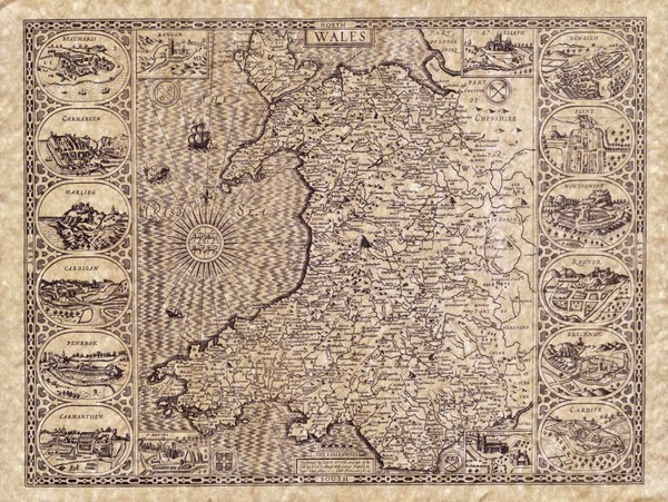 Old Maps - Wales Map