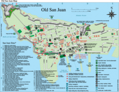 Old San Juan Tourist Map Old San Juan Tourist Map