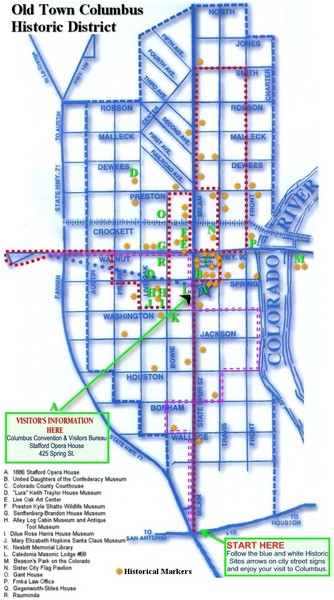 Old Town Columbus Map