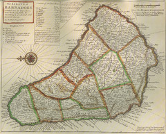Old-time Map of Barbados