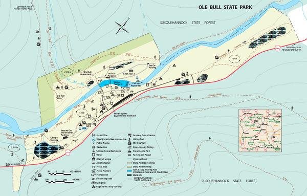 Ole Bull State Park Map