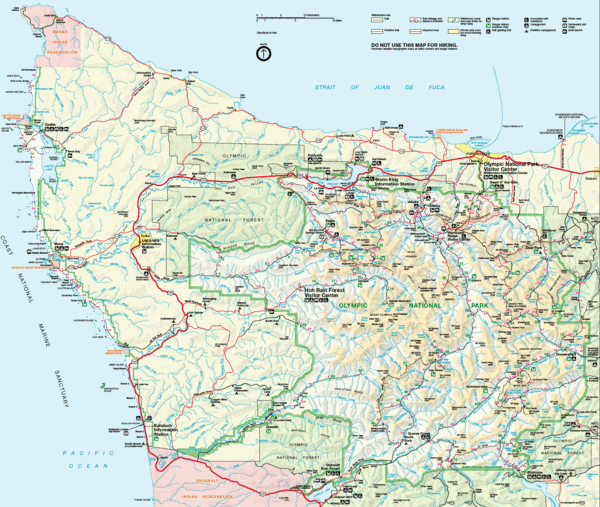 Olympic National Park Map