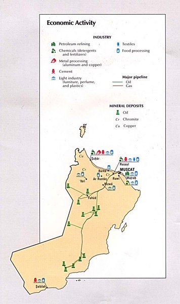 Oman Economic Activity Map