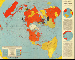 One World One War Map 1942
