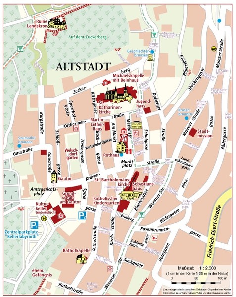 Oppenheim Altstadt Map