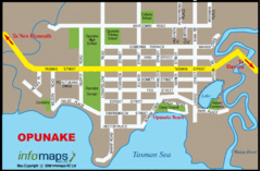 Opunake Tourist Map Opunake Tourist Map