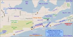 Orange Beach, Florida Beach Tourist Map