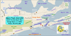 Orange Beach Tourist Map