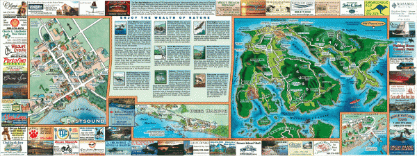 Orcas tourist map