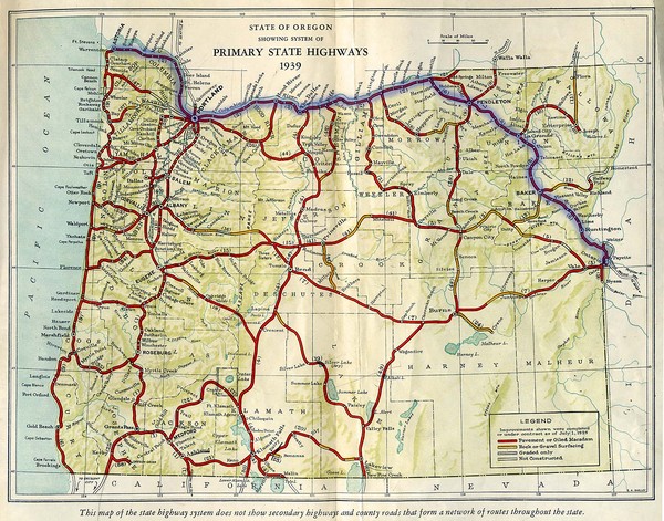 Oregon Road Map