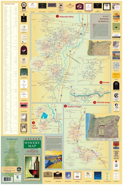 Oregon Winery Map / Local Side