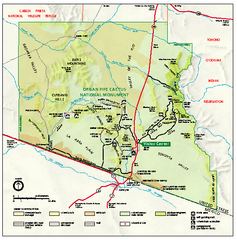 Organ Pipe Cactus National Monument Map
