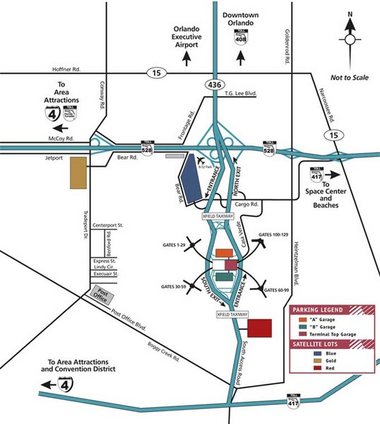 Orlando Airport Area Map