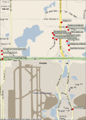 Orlando Airport Hotels Map