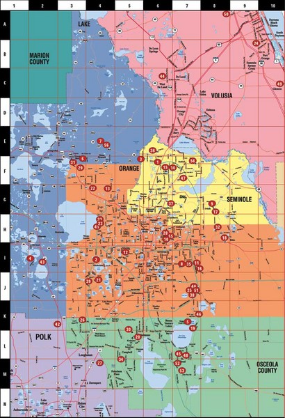 Orlando County Map