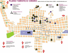 Oruro Tourist Map