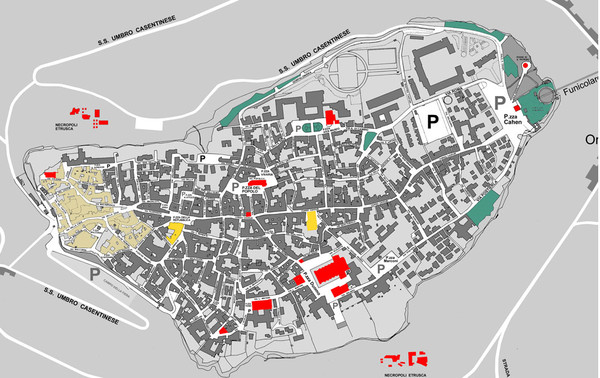 Map Of Orvieto Italy Orvieto Centro Map - Orvieto Italy • Mappery