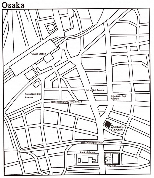 Osaka City Map