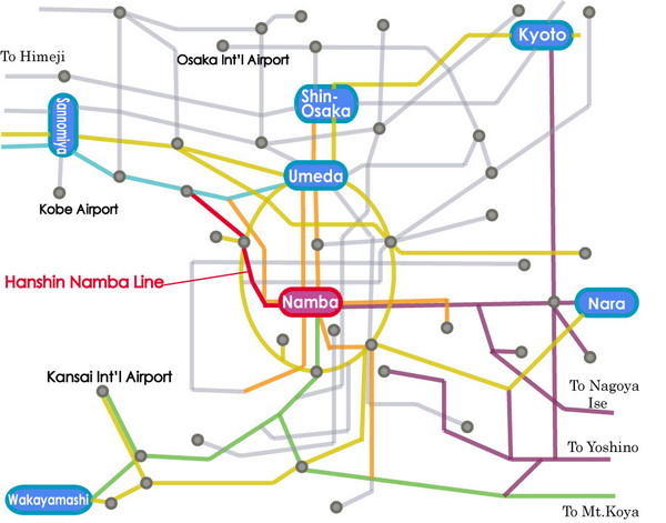 Osaka Transit Map