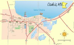 Osakis City Map