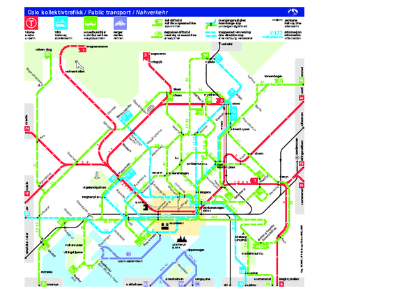 Oslo Public Transport Map