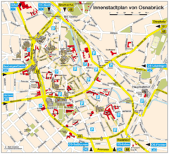 Osnabruck Tourist Map Osnabruck Tourist Map