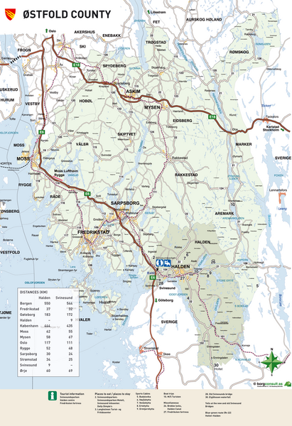 Ostfold County Map