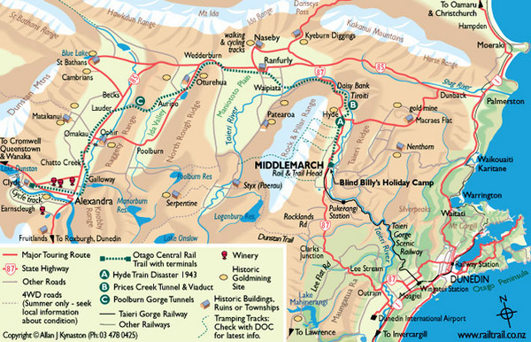 Map Of Central Otago Otago Central Map - Otago New Zealand • Mappery