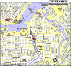 Ottawa, Ontario Tourist Map