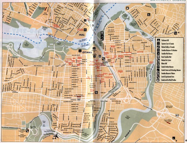 Pdf map Ottawa Canada