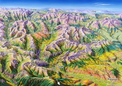 Ouray, Colorado area map