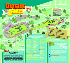 Outside Lands Festival Map 2010
