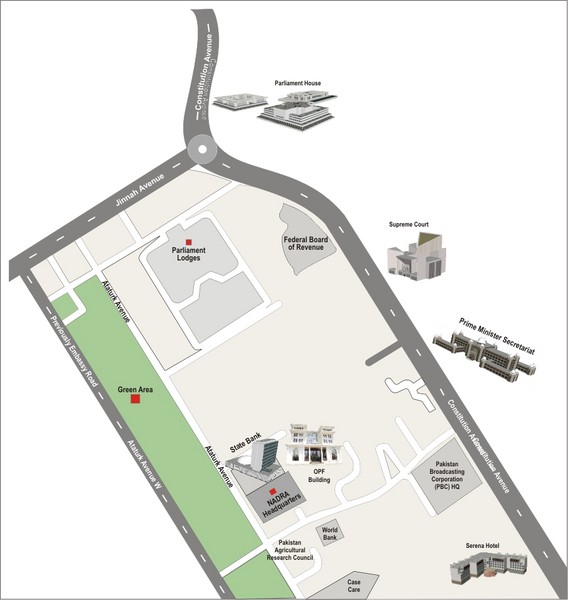 Overseas Pakistanis Foundation Ministery Map