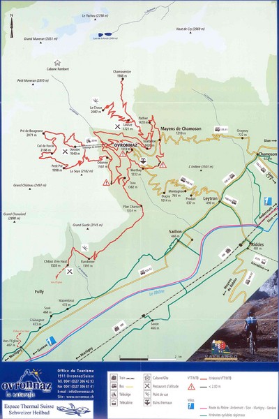 Ovronnaz Tourist Map