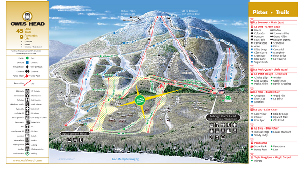 Owl’s Head Ski Trail Map