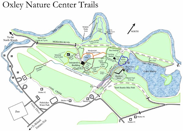 Oxley Nature Center Map