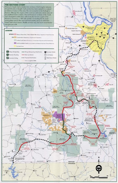 Cuivre River State Park Trail Map Ozark Trail Map - Cuivre River State Park Missouri Usa • Mappery
