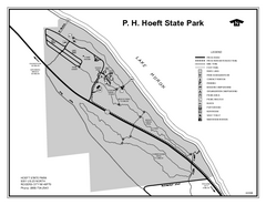 P.H. Hoeft State Park, Michigan Site Map