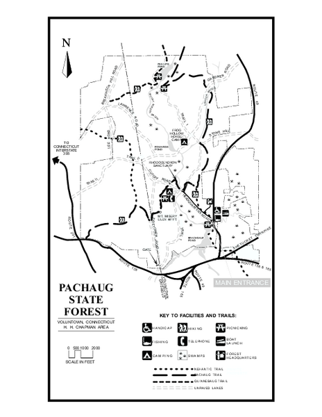 Pachaug State Forest map