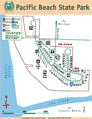 Pacific Beach State Park Map