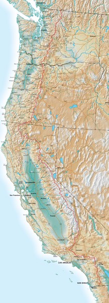 Pacific Crest Trail Map