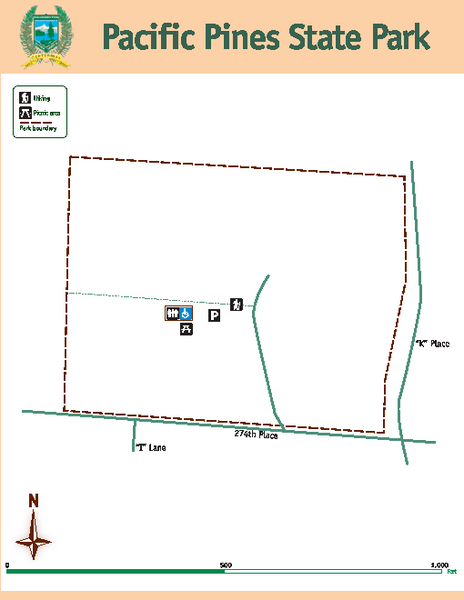 Pacific Pines State Park Map