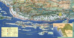 Pag Island Panoramic Map
