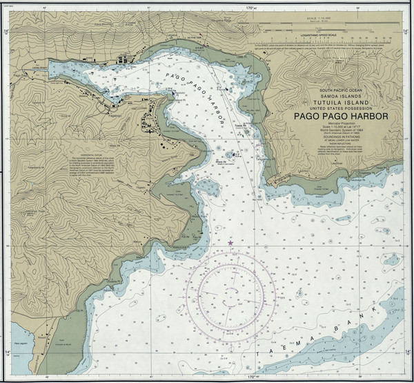 Pago Pago Harbor Tourist Map