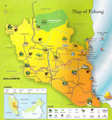 Pahang Malaysia Map