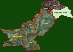 Pakistan Relief Map
