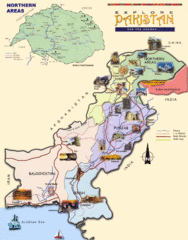 Pakistan Tourist Map